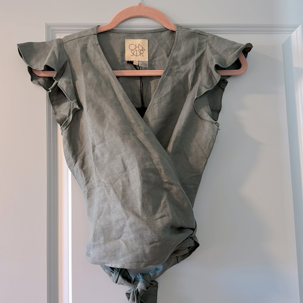 CHASER ruffle wrap